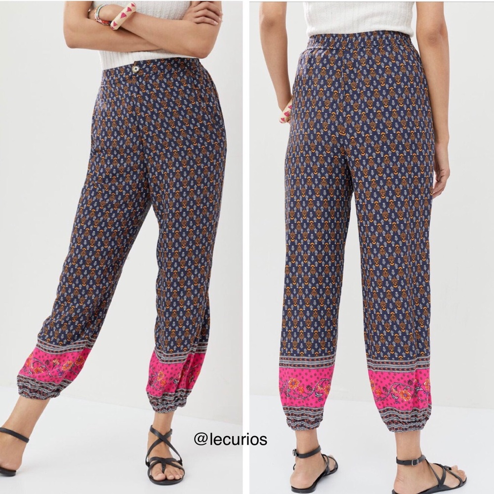 NWT Anthropologie Smocked Relaxed Fit Pants.